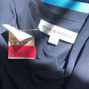 Sweet little navy blue summer romper